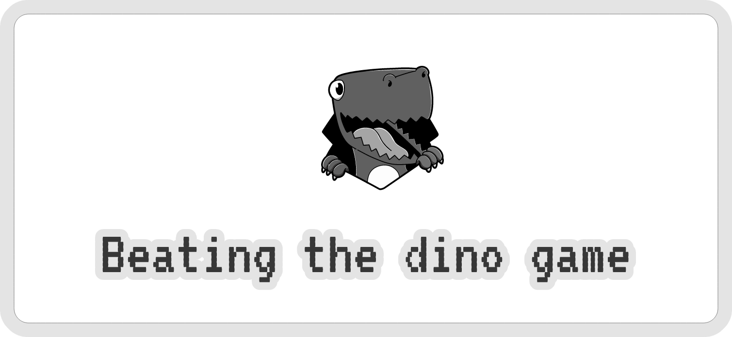 Run for 17 million years and other interesting facts about Chrome's Dino Run  game
