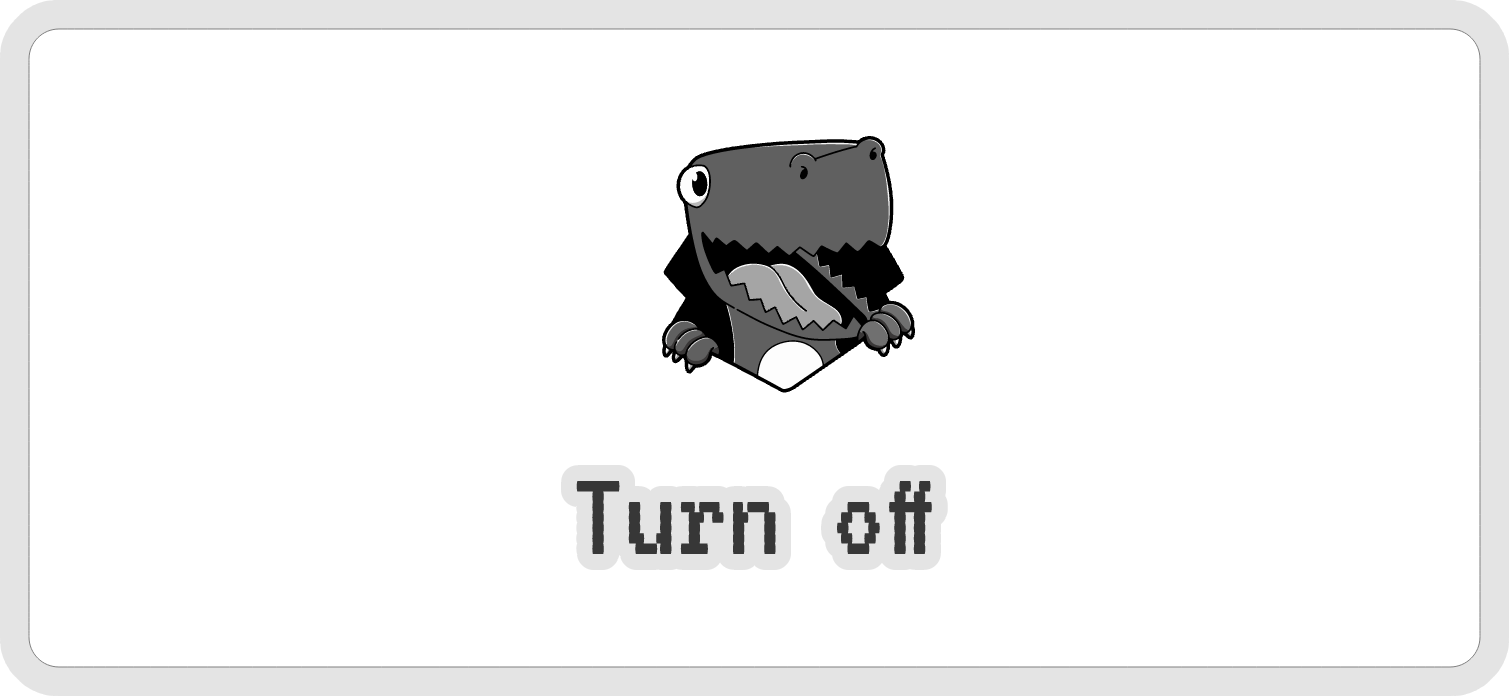 How to disable Dinosaur game in Chrome when device is offline