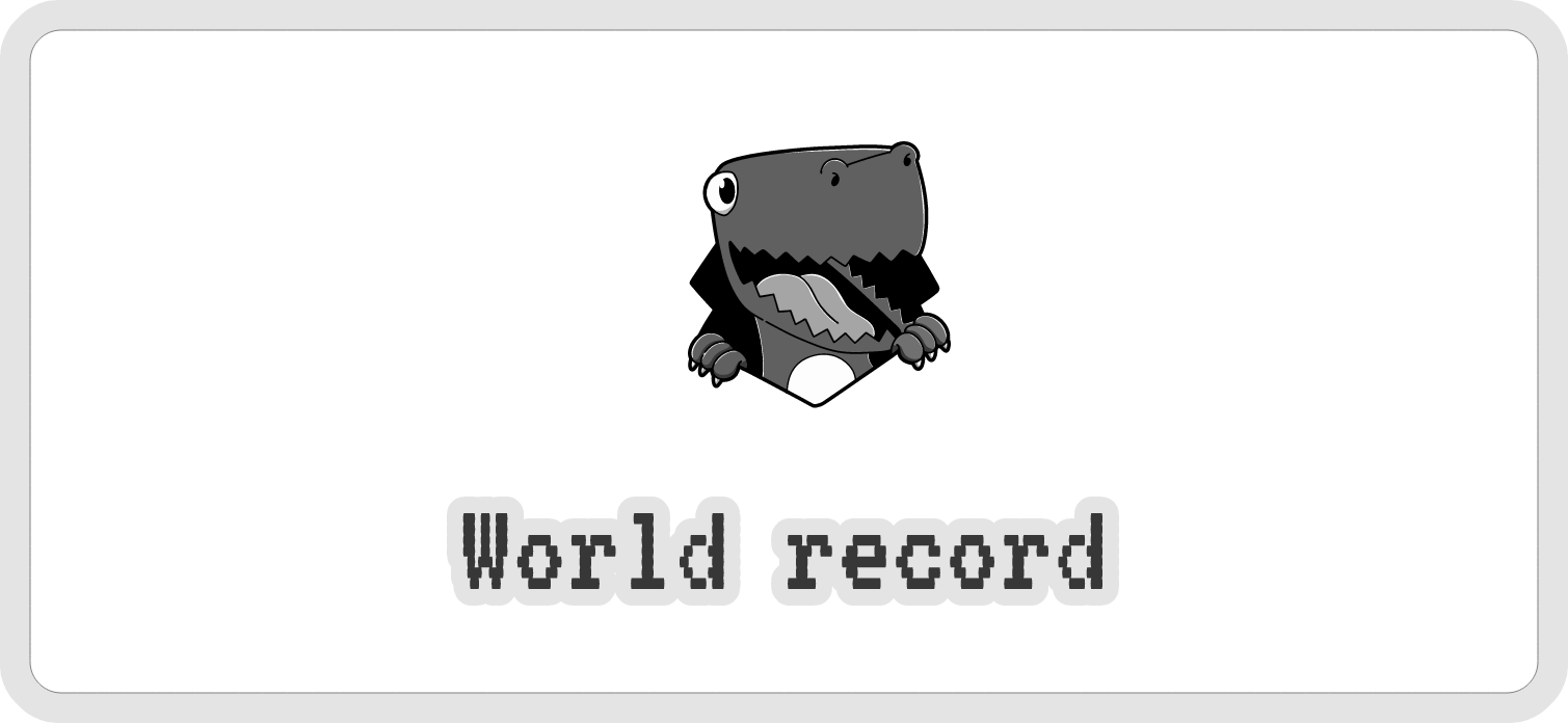 Google Chrome Dinosaur Game - WORLD RECORD (No hack) 